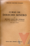 Curso de derecho minero