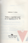 Poltica y seguridad social en la Argentina de los '90