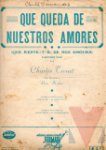 Que queda de nuestros amores