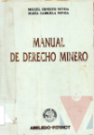 Manual de derecho minero