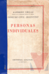 Derecho civil argentino. Personas individuales
