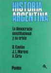 Argentina. La democracia constitucional y su crisis
