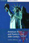 American prose and poetry in the 20th century